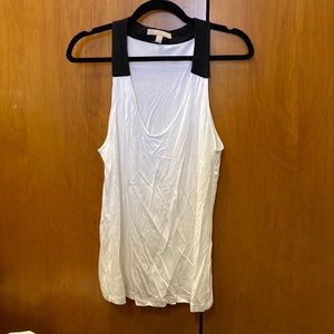 Banana Republic White and Black Tanktop